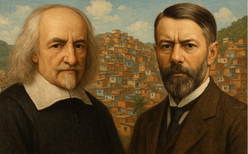 Thomas Hobbes e Max Weber vão à favela