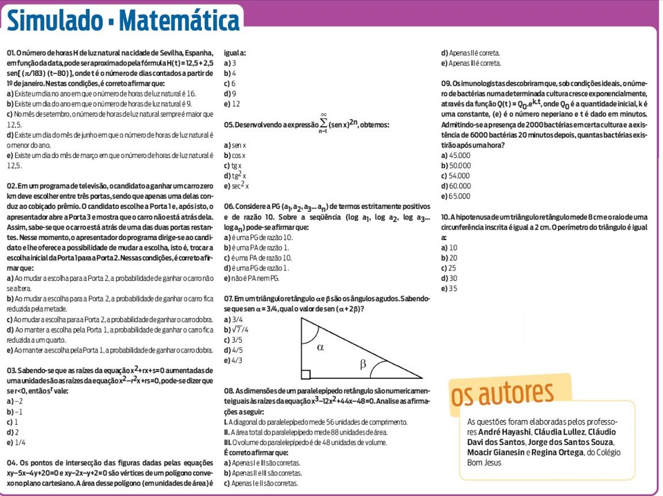 Clique e confira o simuladinho de matemática | 