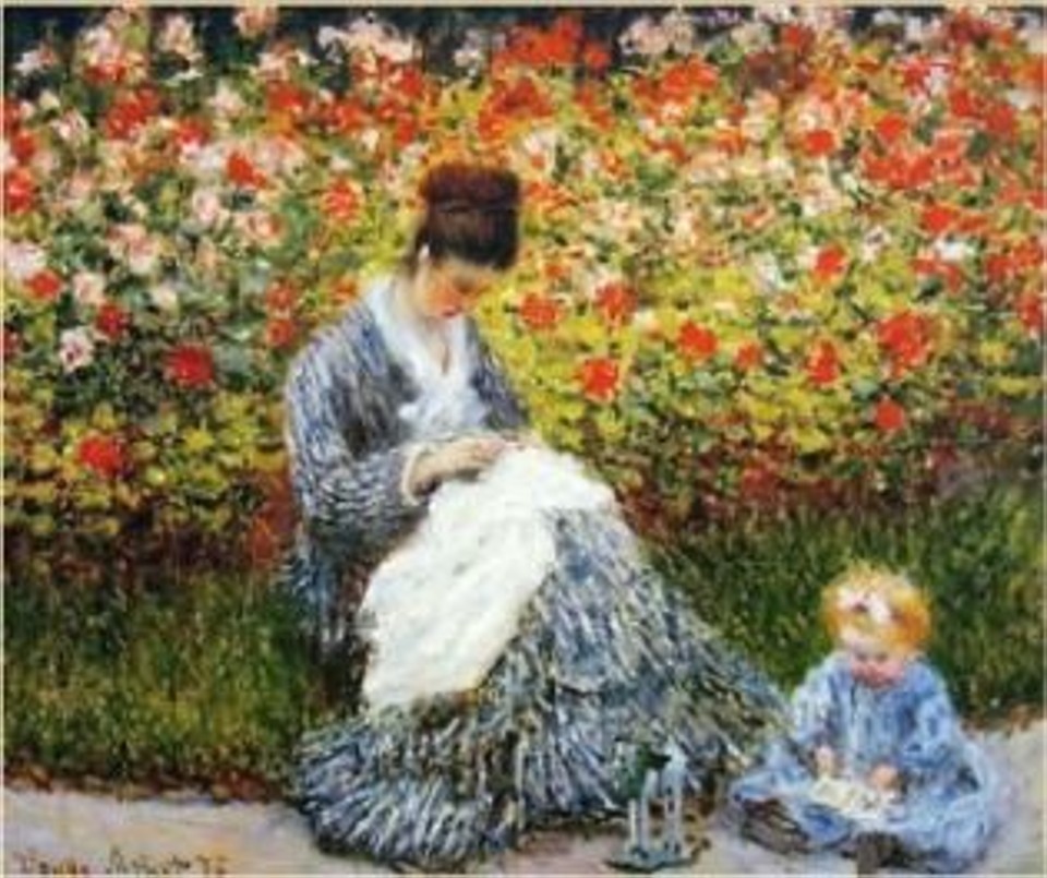Detalhe do quadro de Monet, roubado no domingo | AFP PHOTO/ERIC ESTRADE