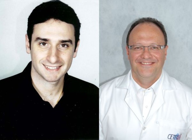 O candidato Alceuzinho (esq) e seu candidato a vice o médico Almir José Cordeiro, ambos do PPS |