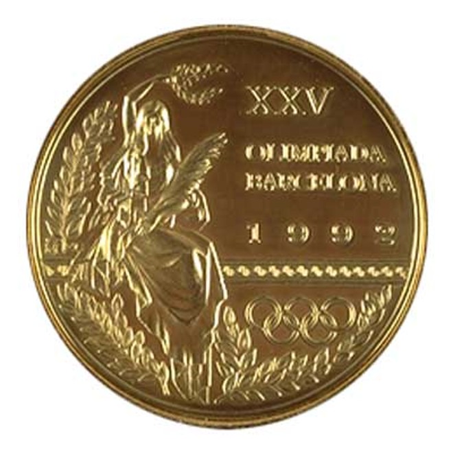 Medalha dada aos ganhadores nas Olimpíadas de 1992 | 