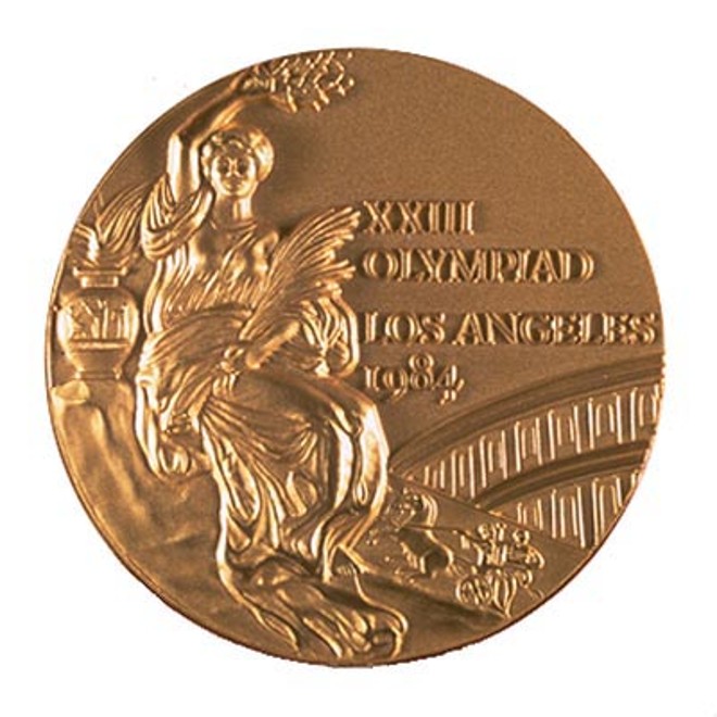 Medalha concedida aos ganhadores em Los Angeles 1984 | 