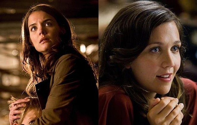 Katie Holmes, no papel de Rachel Dawes em "Batman Begins (2005), e Maggie Gyllenhaal, em "O Cavaleiro das Trevas" (2008) | Divulgação/Warner Bros