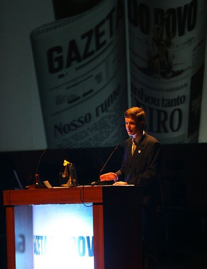 Guilherme Cunha Pereira: o jornal é uma idéia que não envelhece nunca. |