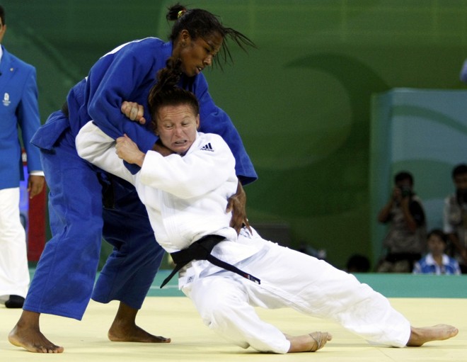 Já na definição de quem ficaria com o bronze, Maria Pekli não conseguiu segurar Ketleyn Quadros |
