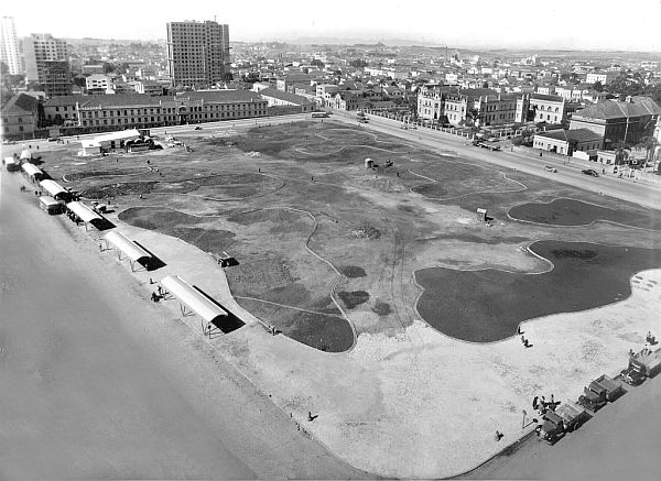 Praça Rui Barbosa em construção, em 1955 |