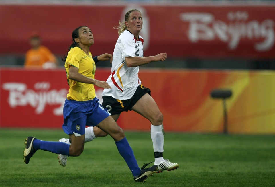 Marta deu trabalho para a forte defesa alemã |