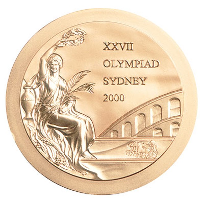 Medalha dada aos ganhadores em Sydney 2000 |