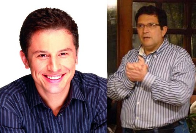 Ricardo Gomyde (esquerda) e seu candidato a vice Mario Antonio Ferrari, ambos do PC do B | 