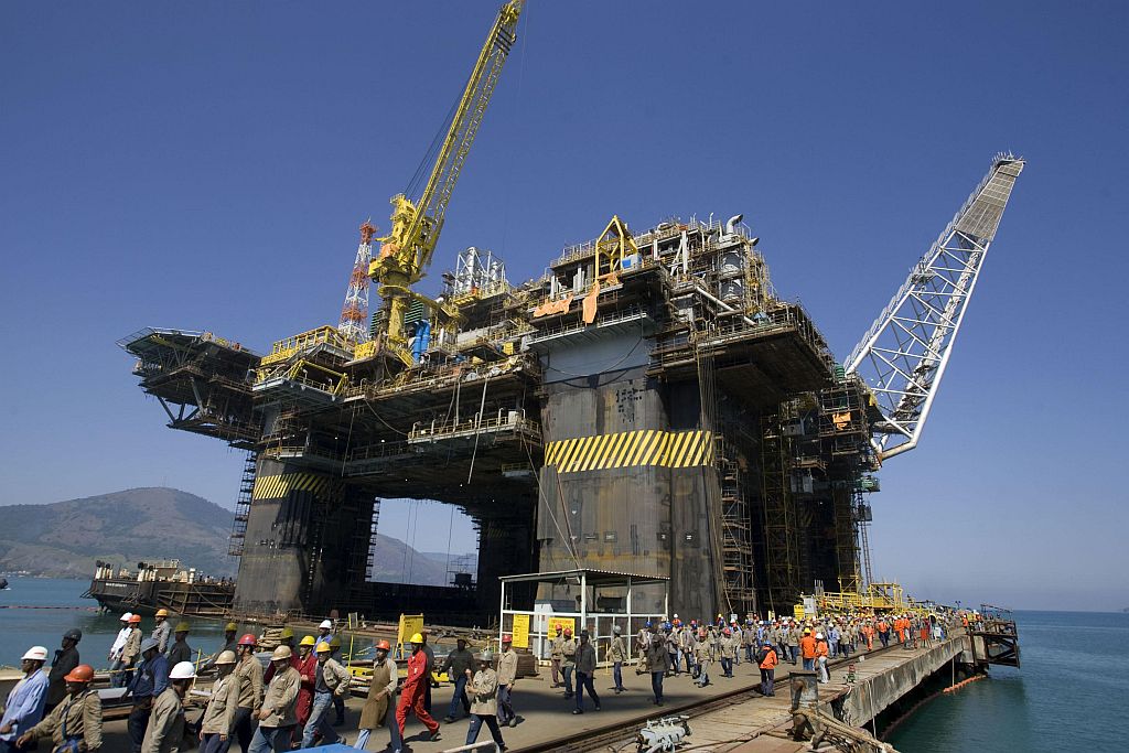Plataforma da Petrobras: custos de produção e rendimentos da exploração do pré-sal geraram debate em seminário no Rio. | Reuters