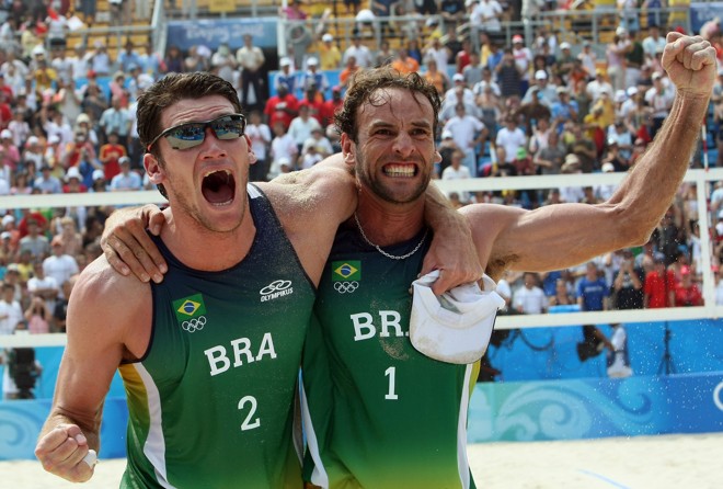 Em busca do ouro: Fábio Luiz(esq) e Márcio terão pela frente os norte-americanos Todd Rogers e Phil Dalhausser | 