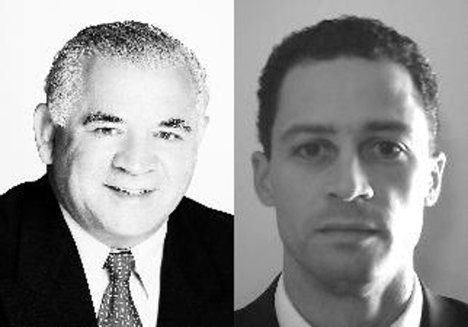 Candidato Noedi Bittencourt (esq) e seu vice Luiz Antonio Michaliszyn, ambos do PPS | 