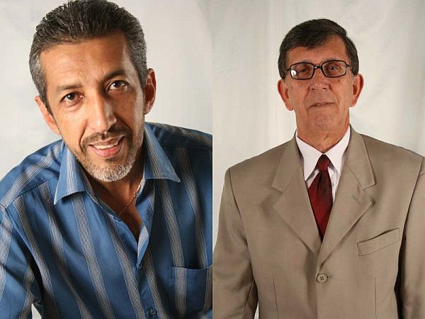 Dr. Rochinha, do PSOL (E) e o candidato a vice, Pastor Ovandi Ribeiro | Divulgação