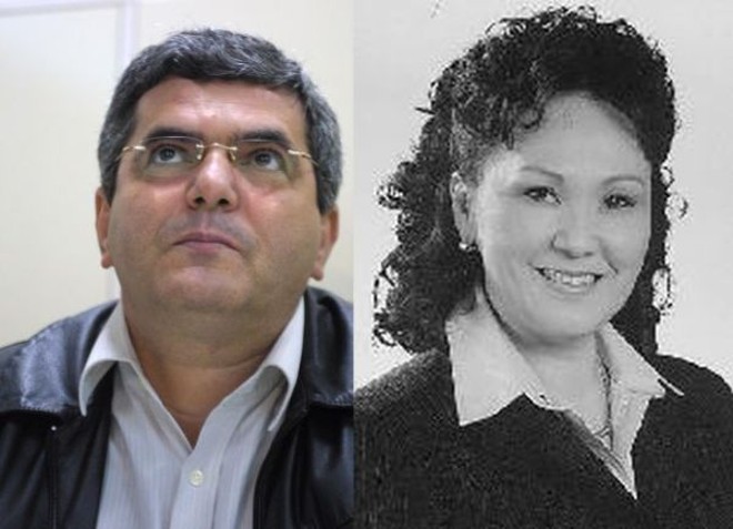 João Ivo Caleffi e sua candidata a vice Elizabeth Akemi Nishimori, ambos do PMDB |