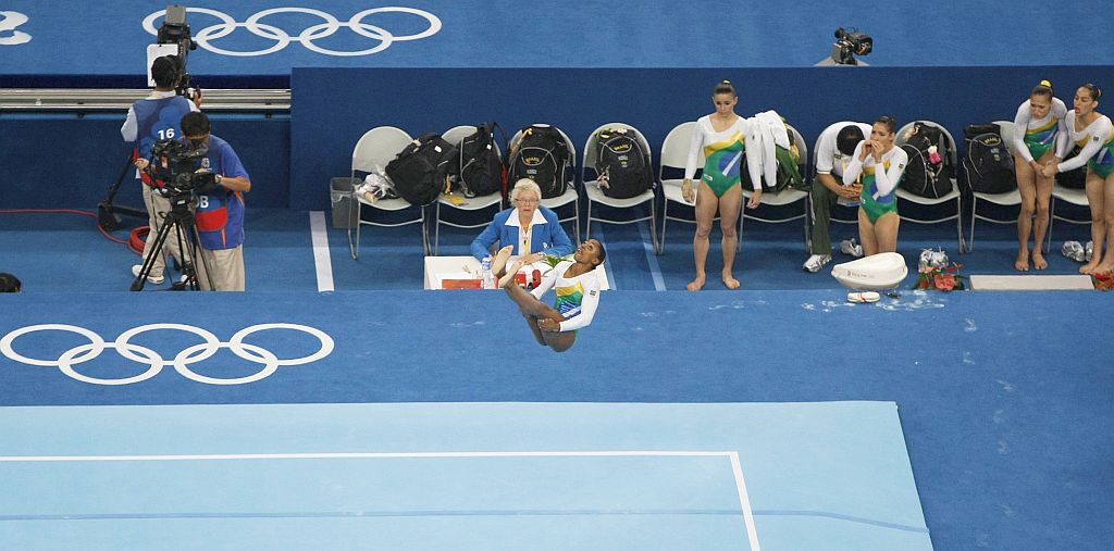 Daiane dos Santos se classificou para a segunda final olímpica no solo e está otimista com a chance de uma medalha | Fotos: Jonathan Campos, enviado Especial/ Gazeta do Povo