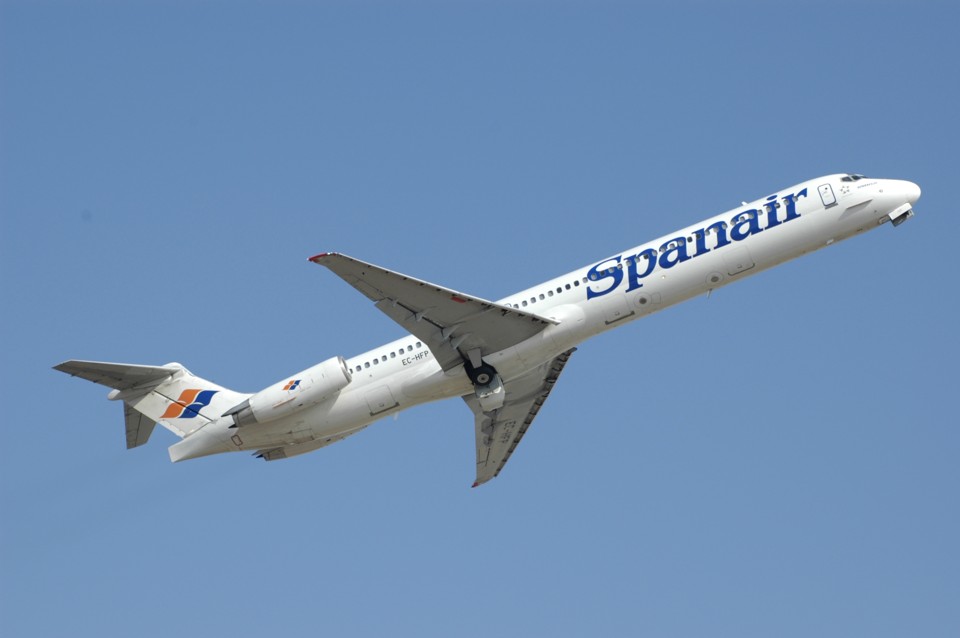 O avião que saiu da pista no aeroporto de Barajas é um MD-82 | Reuters