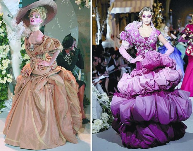 John Galliano para Christian Dior: inspiração no estilo da rainha austríaca |