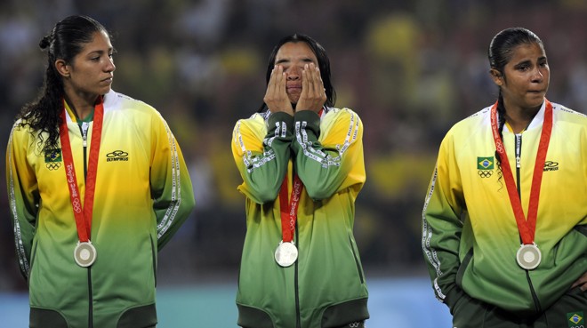 Marta e companhia perderam a final no futebol feminino e foram prata |