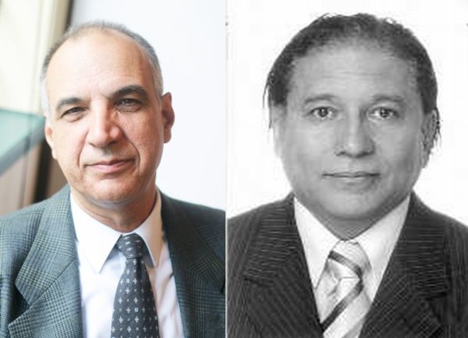 Mauricio Furtado (esquerda) e seu candidato a vice Cliceu Antunes Pereira, ambos do PV | 