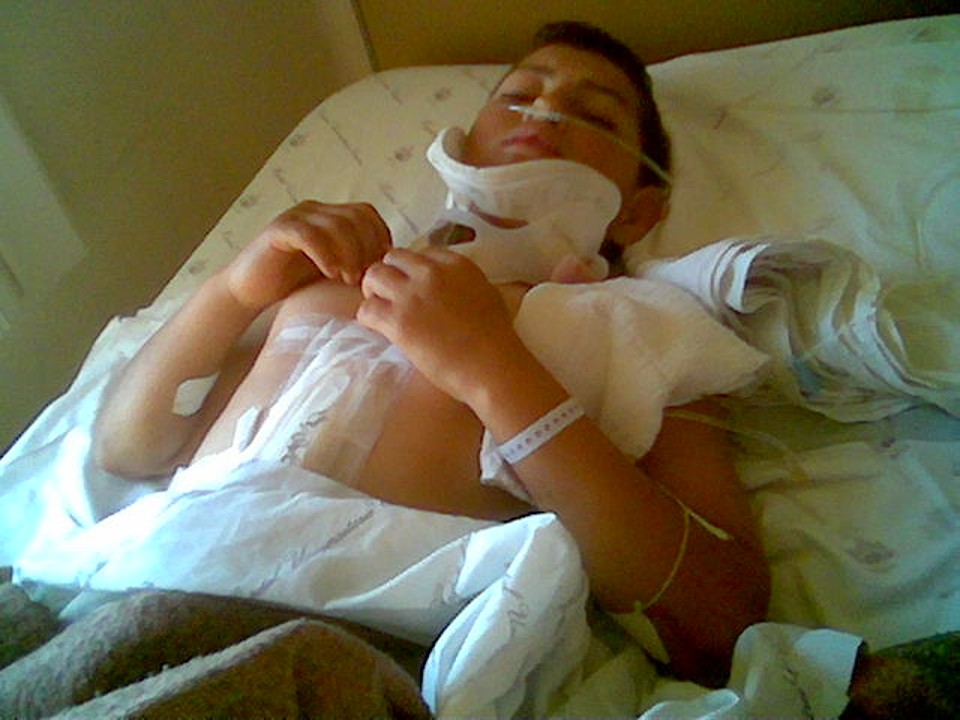 Bruno Machado dos Santos, 10 anos, está em tratamento no Hospital Cajuru | João Varella / Gazeta do Povo