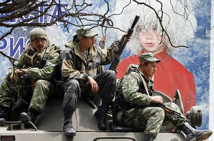 Soldados russos posicionados na Ossétia do Sul, região separatista da Geórgia | Denis Sinyakov/Reuters