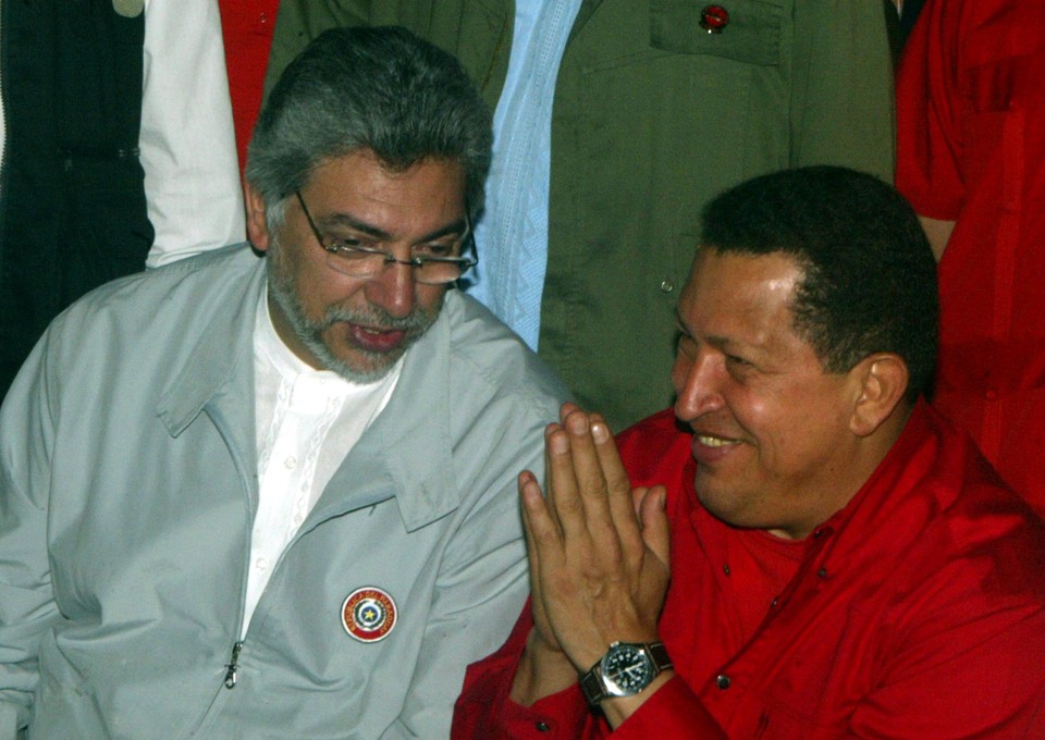 Chávez tende a ser um dos principais aliados do governo de Fernando Lugo | AFP PHOTO/Norberto Duarte