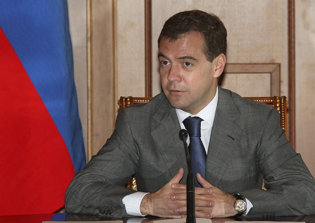 Confronto na Géorgia pode ter um fim com a assinatura do tratado de cessar-fogo pelo presidente russo Medvedev | Vladimir Rodionov / Reuters