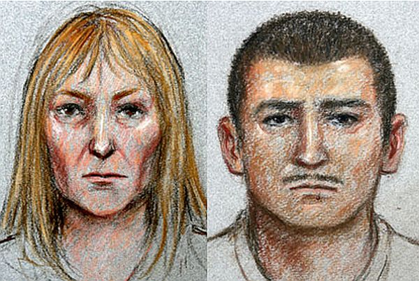 Retrato-falado dos supotos sequestradores da menina Madeleine, desaparecidade desde 2007 | Reprodução / Daily Mirror