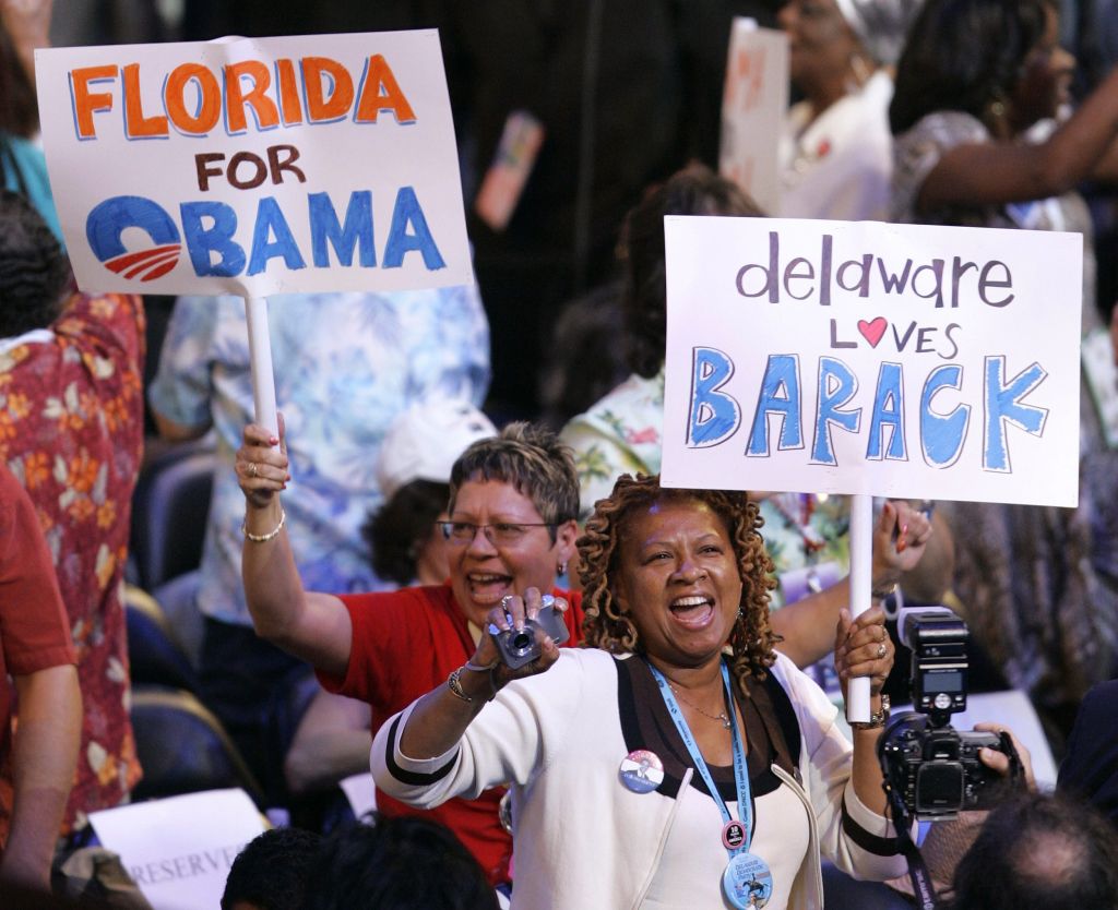 Enquanto uns podem atrapalhar, outros entram no espírito do evento: união é o lema central dos democratas | Larry Downing / Reuters