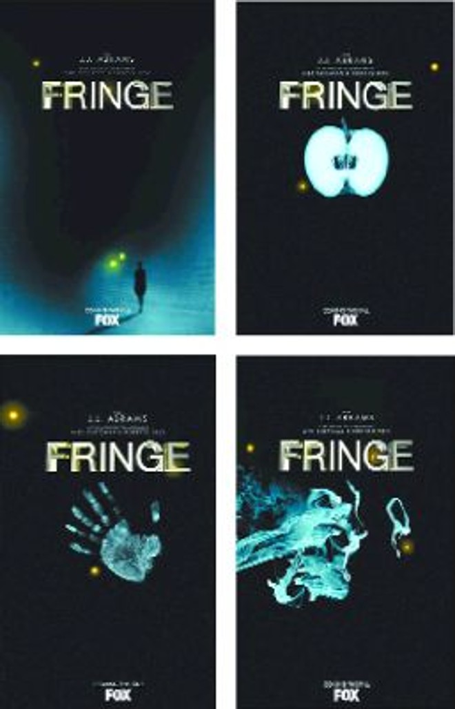 Cartazes enigmáticos e sem qualquer dica do que se trata o seriado fazem parte da campanha de marketing da Fox para Fringe |