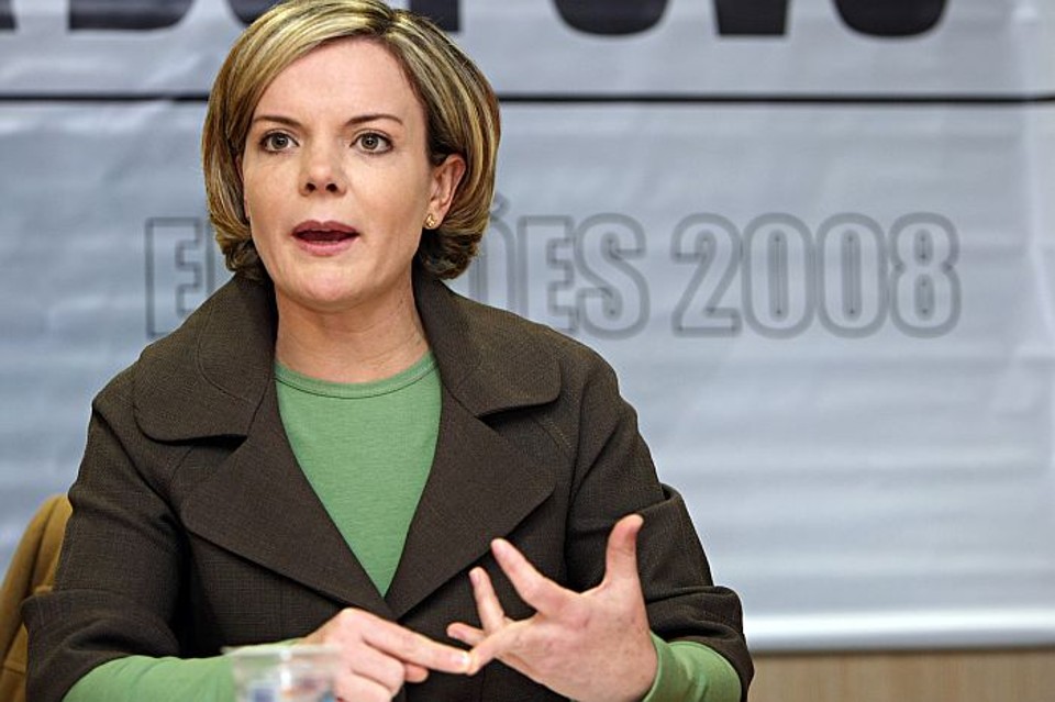 A representante do PT, Gleisi Hoffmann, abriu a série de sabatanias da Gazeta do Povo com os candidatos a prefeito de Curitiba | Albari Rosa/Gazeta do Povo