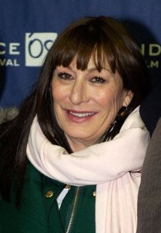 A atriz Anjelica Huston na exibição de 