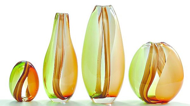 Brilho e transparência se misturam aos tons coloridos dos cristais de murano da linha da Molinari Design |