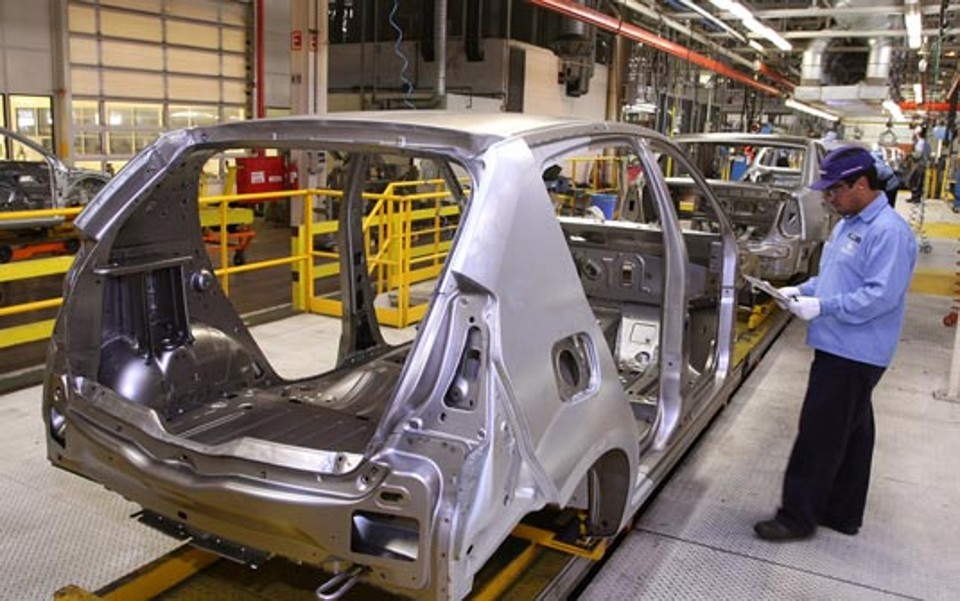 Linha de produção do Sandero, da Renault | Divulgação