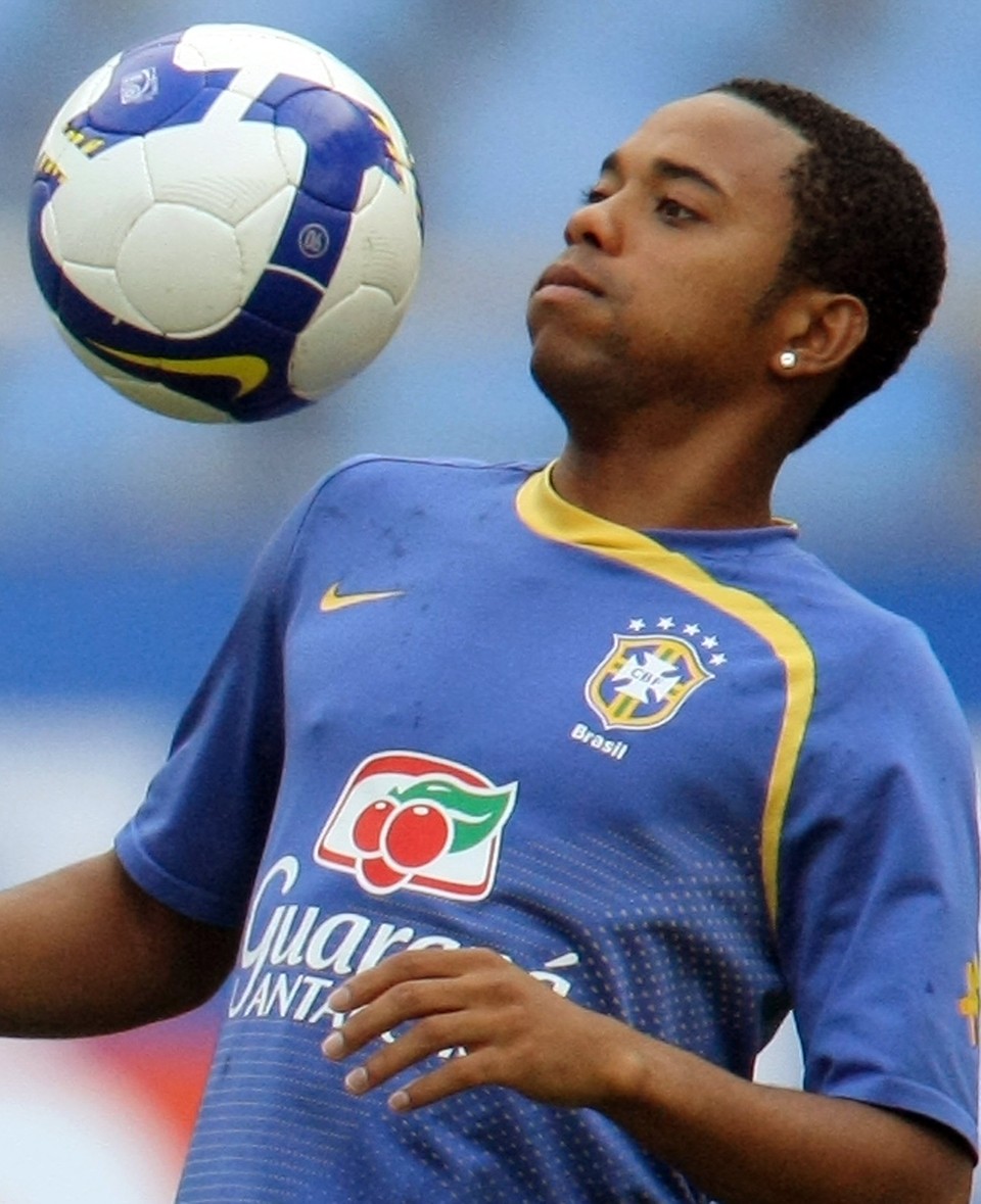 Robinho fará sua estréia justamente contra o time de Felipão, que tentou o contratar antes do City | AFP