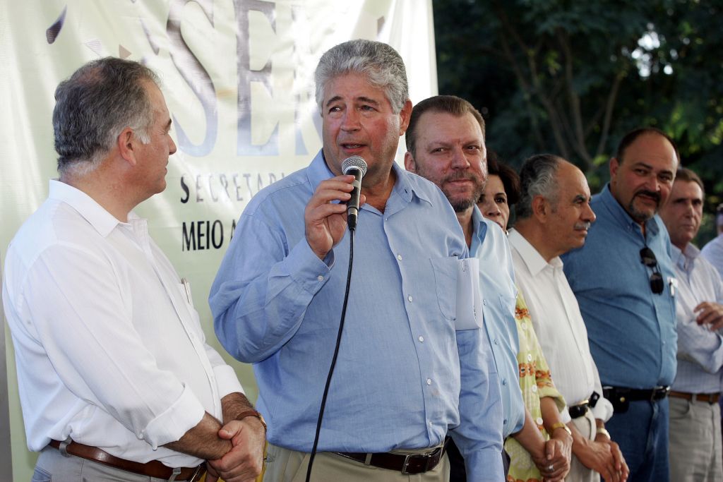 Requião e o peemedebista Luiz Eduardo Cheida, que está apenas em quarto nas pesquisas para a prefeitura de Londrina | Roberto Custódio/Jornal de Londrina