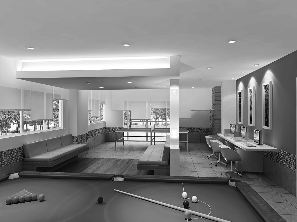 Salão de jogos e lan house no Ville du Soleil: empreendimento é um dos pioneiros a seguir o conceito condomínio-clube em Curitiba |