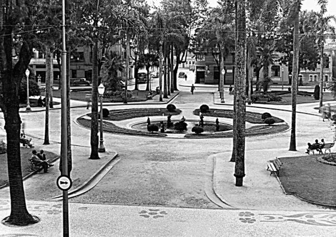 Detalhe da Osório com o repuxo no meio, em 1949 | 