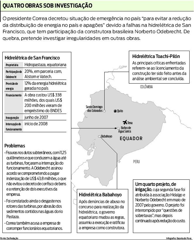 Veja quais são as quatro obras sob investigação |