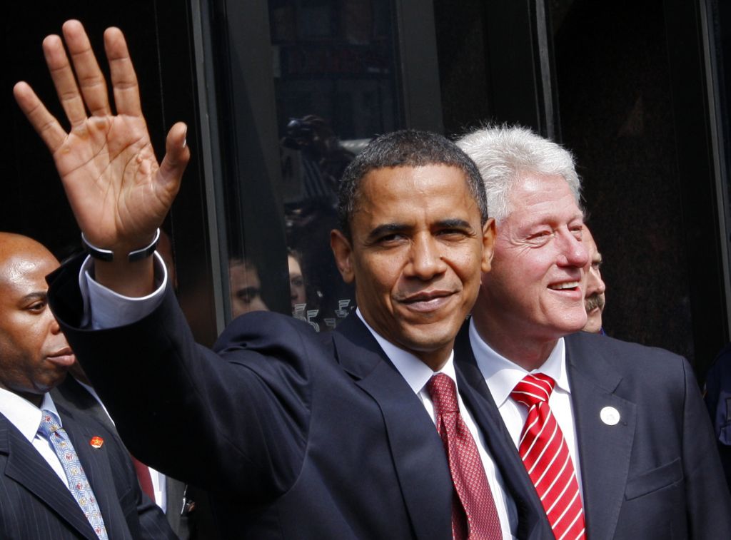 Encontro amigável serviu para Clinton afirmar que Obama vencerá em novembro, e sobre como o mundo mudou depois do 11 de setembro de 2001 | Mike Segar / Reuters