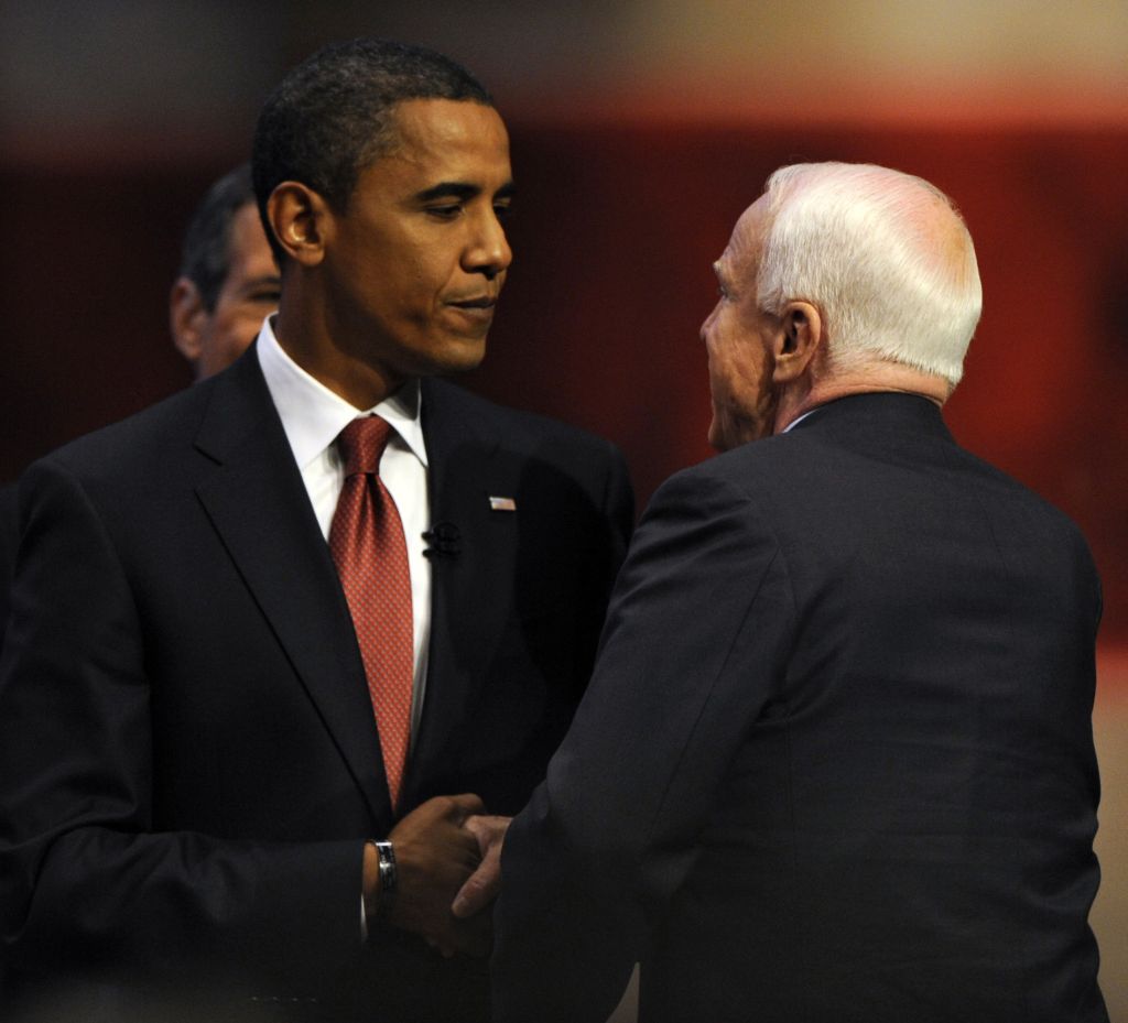 Pesquisa indica que o candidato republicano à presidência dos Estados Unidos, John McCain, em empate técnico com o candidato democrata, Barack Obama | Ray Stubblebine / Reuters