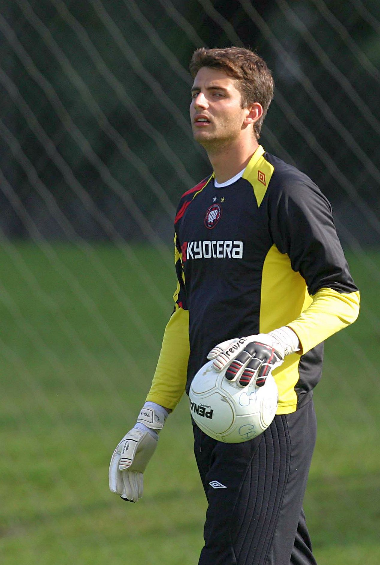 Galatto está de volta ao time do Atlético e pede atenção não só a Kleber Pereira, mas a todos os atacantes do Santos | Giuliano Gomes / Gazeta do Povo