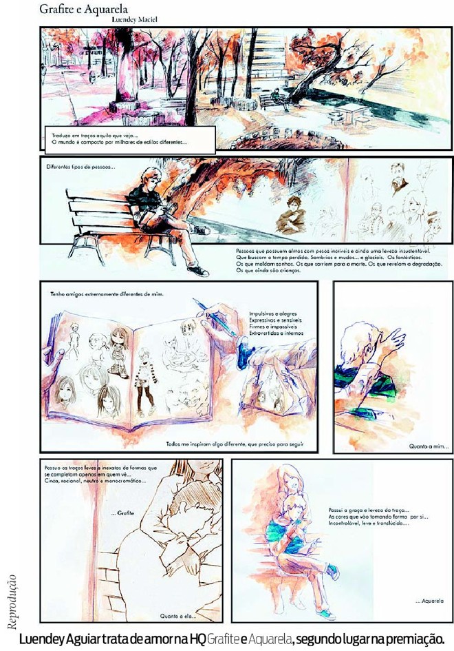 Veja a história em quadrinhos Luendey Aguiar | 