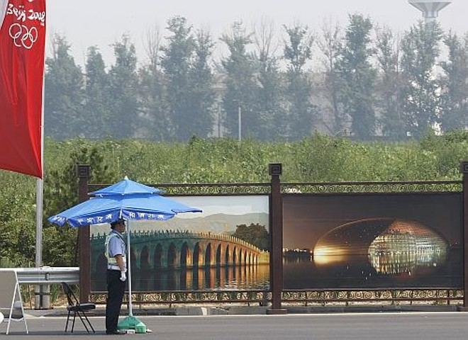 A organização da polícia chama atenção |