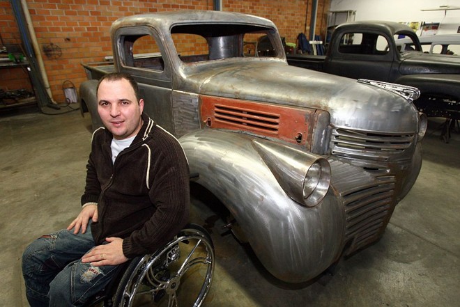A picape Dodge 1947 de Reginaldo Cavassin levará dois anos para ficar adaptada | Priscila Forone/Gazeta do Povo