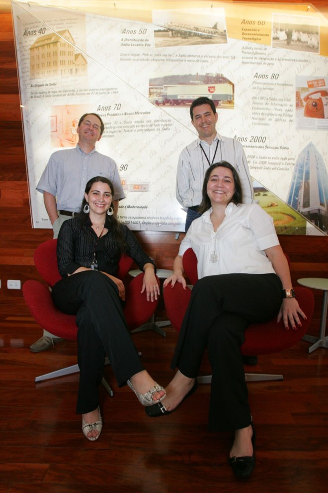 Renato, Vilson, Fernanda e Priscila: trabalho foi determinante | 