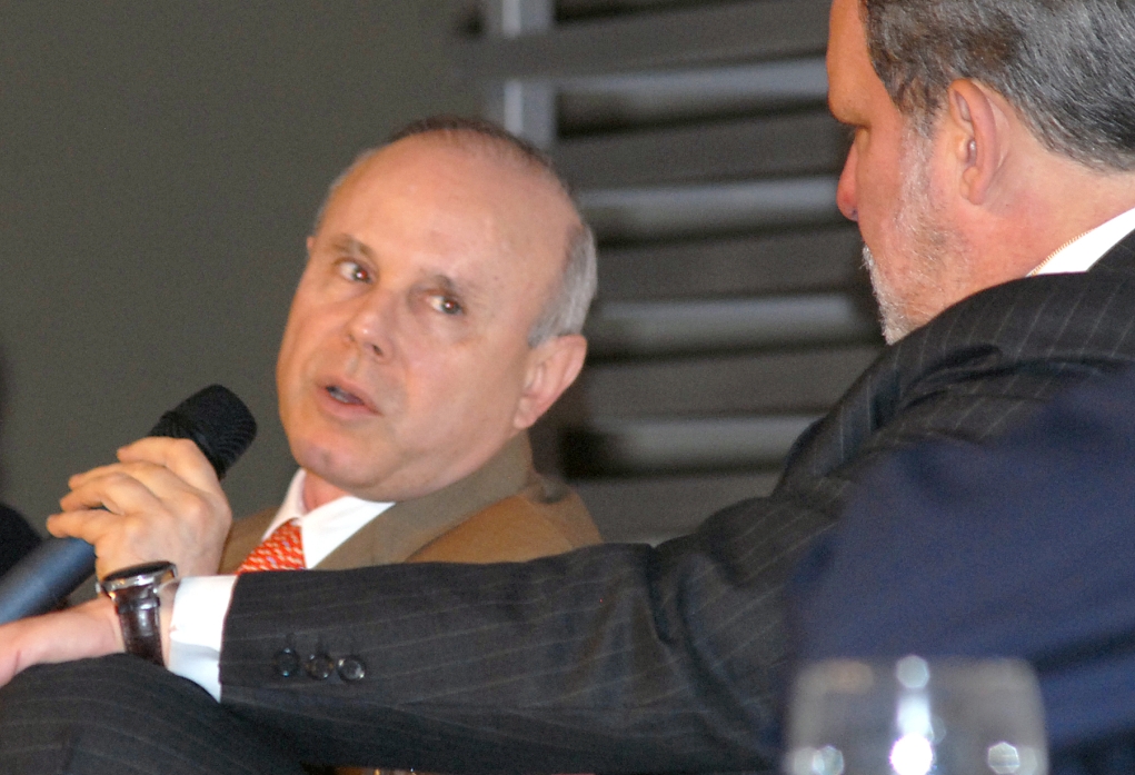 Mantega, ministro da Fazenda, e o presidente da CNI, Armando Monteiro Neto: encontro de alfinetadas. | Elza Fiuza/ABR