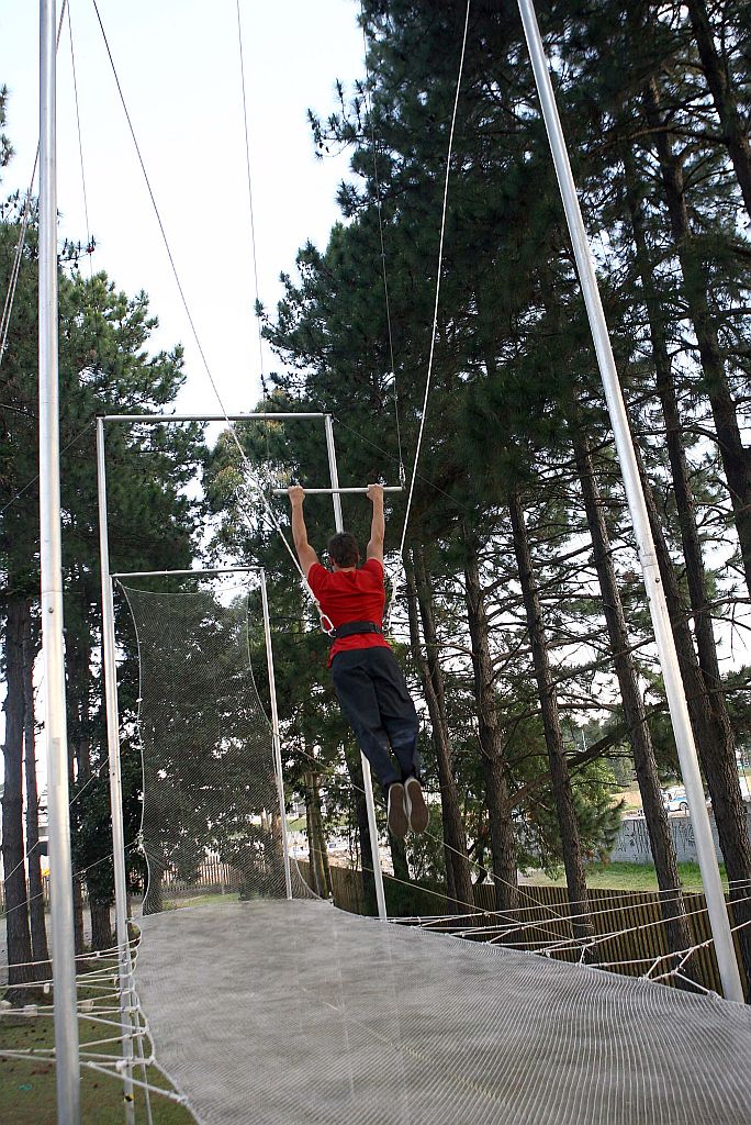 Trapézio: experiência gratuita de três minutos e oficina a R$ 150 | Hedeson Alves/Gazeta do Povo