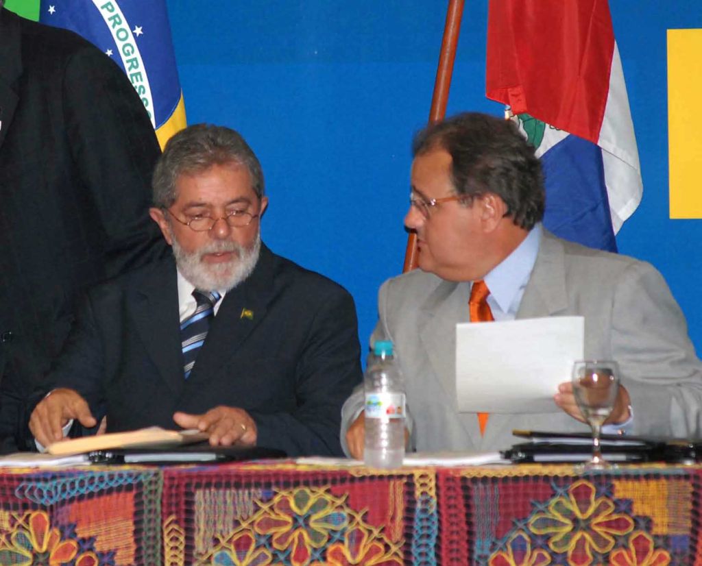 Lula e Geddel: acordo para manter o PMDB satisfeito e a base unida | Wilson Dias/ABr