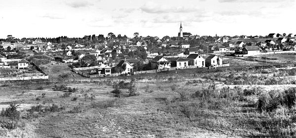Vista de parte do bairro da
Água Verde em 1939 |